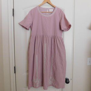 Women's Bella Ella Boutique Lined Embroidered Midi Dress, Size M